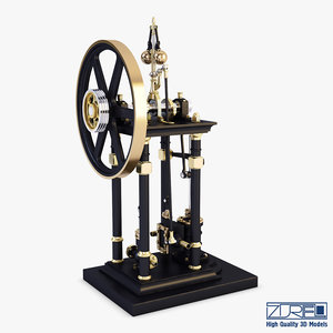 3d steampunk computer