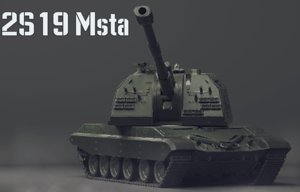 3D 2s19 tank s model