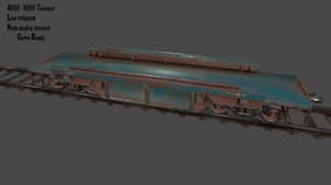 rails train 3D model