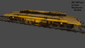 3D rails train model