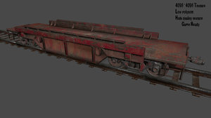 rails train 3D model