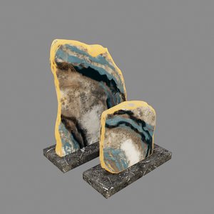 3D decorative figurine geode