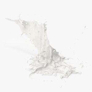 milk splash 3D model