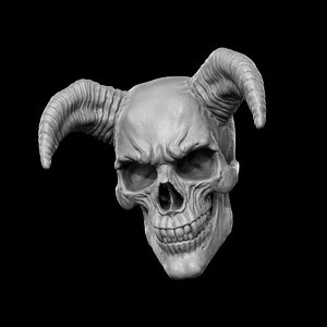 demon skull 3D model