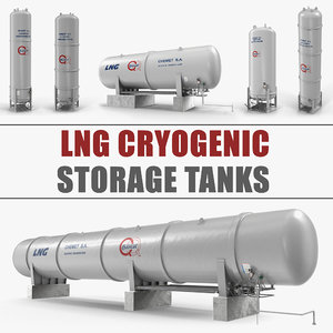 3D lng cryogenic storage tanks