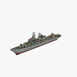 slava class cruiser 3D model