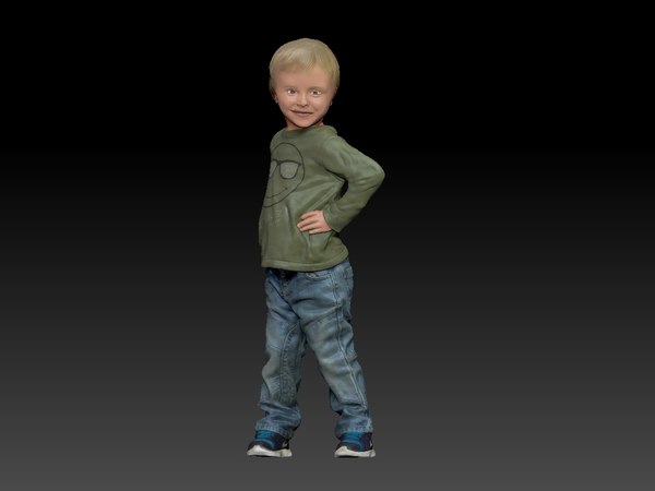 kid boy 3D model
