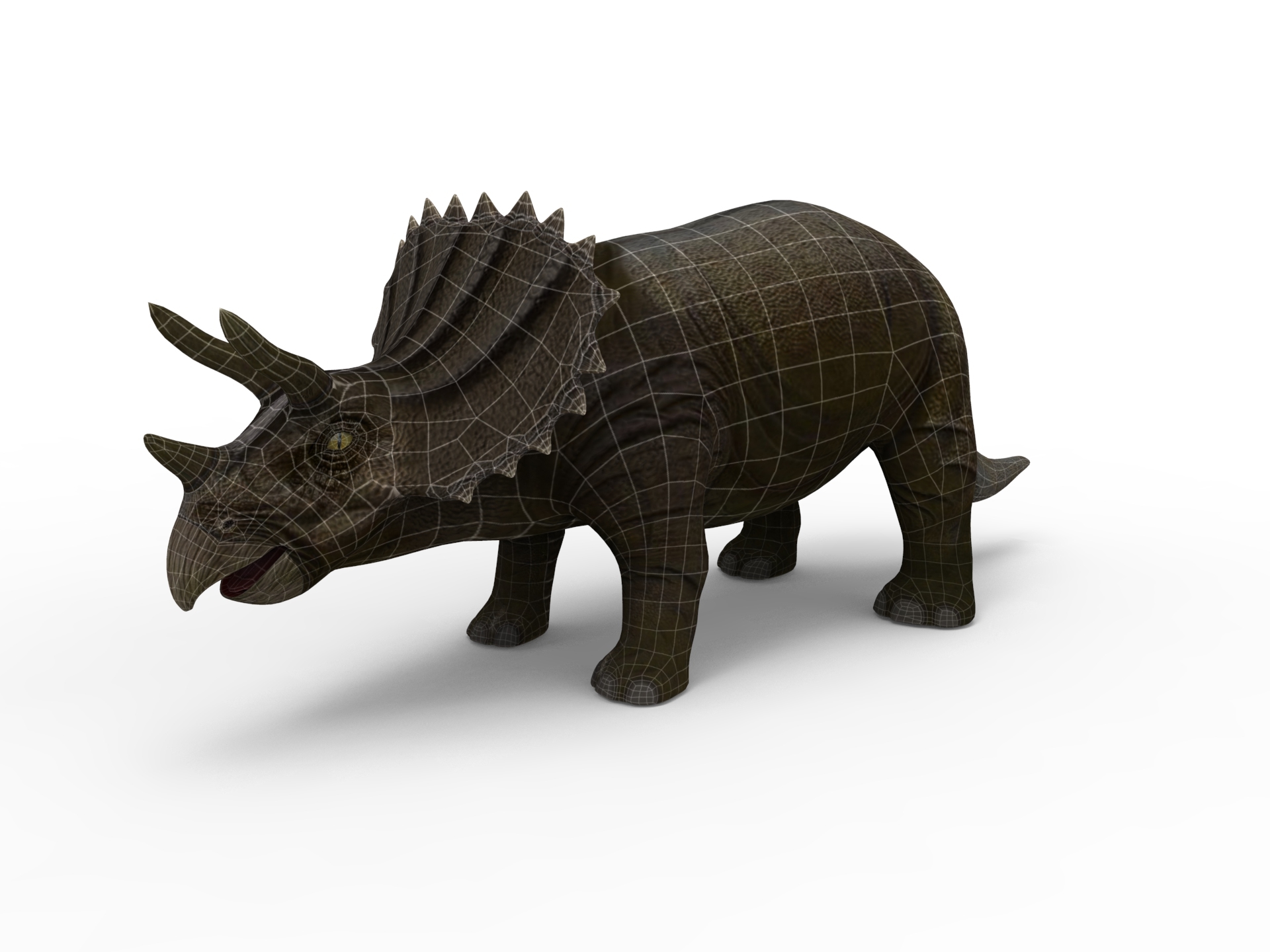 realistic triceratops