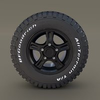 offroad alloy wheel 3D model