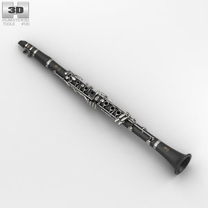 clarinet musical instrument 3D model