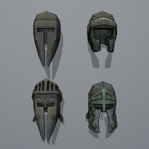 gladiator helmets 3D model