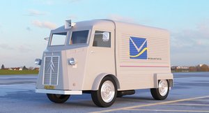 mail truck 3D model