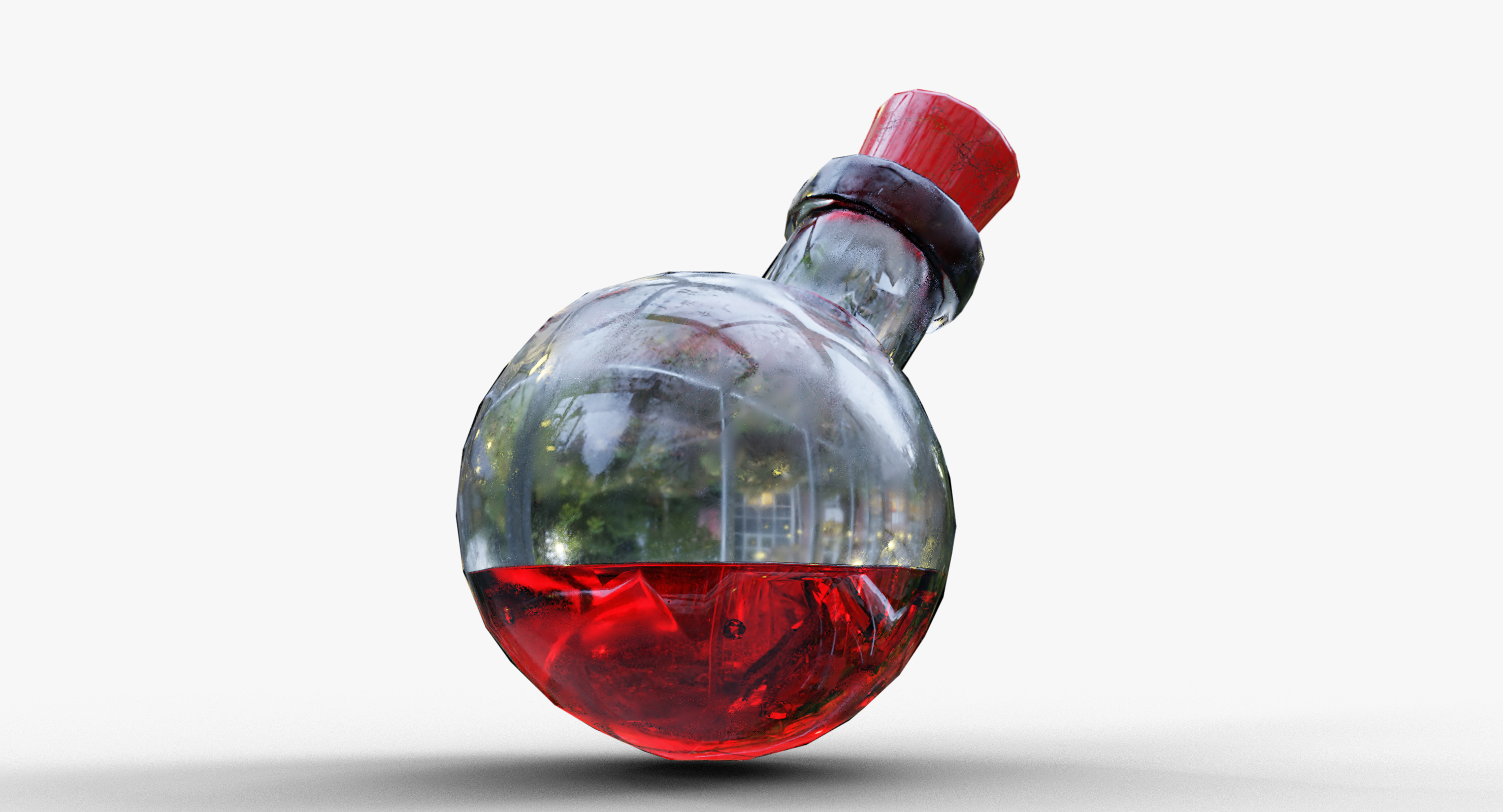 붉은 물약 3D 모델 - TurboSquid 1281327