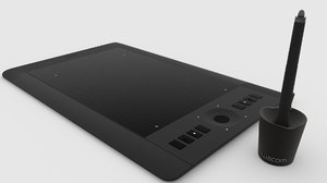 3D model wacom intuos tablet