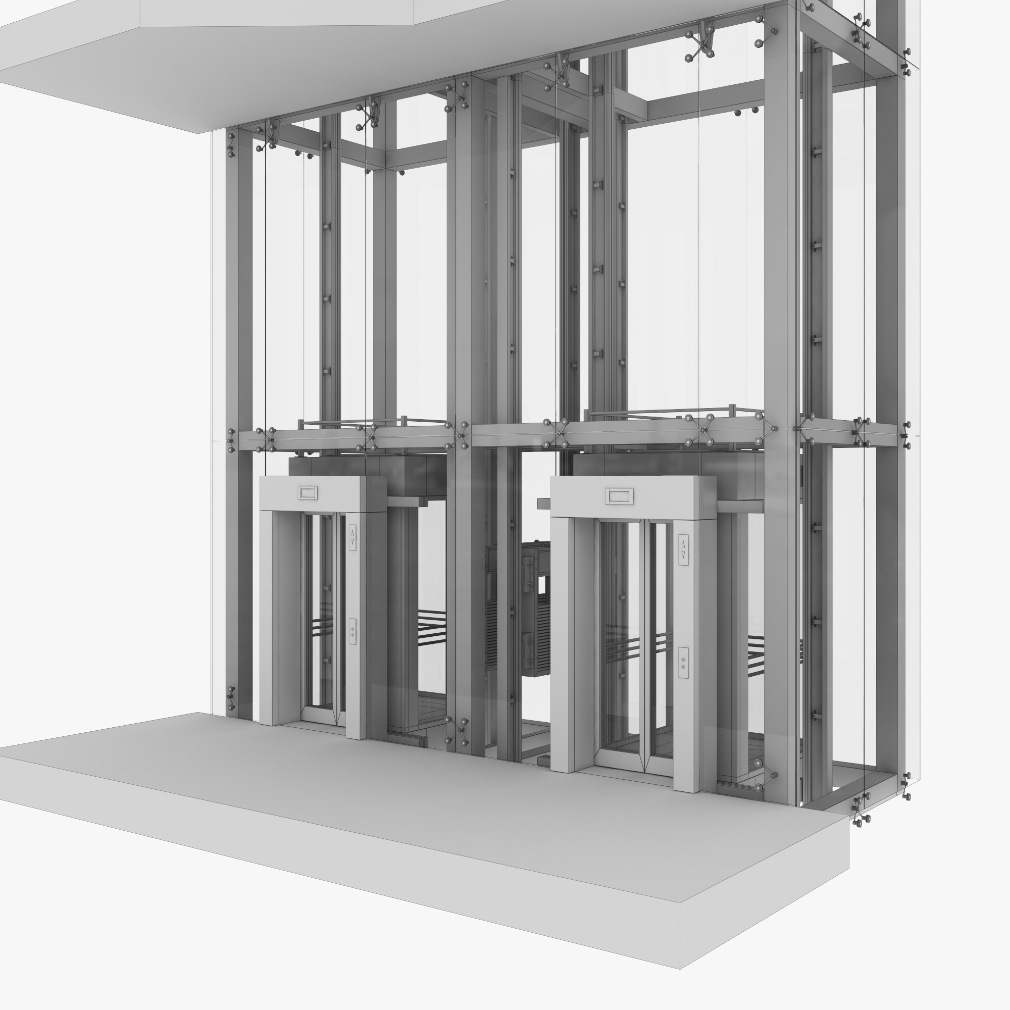 3D elevator lift architecture model - TurboSquid 1281407