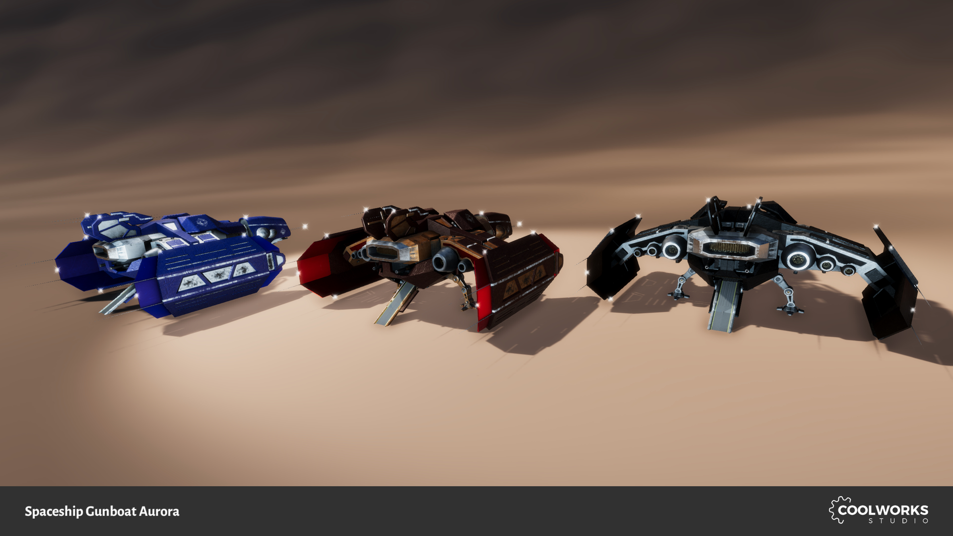 太空飞船炮艇"极光"3d模型