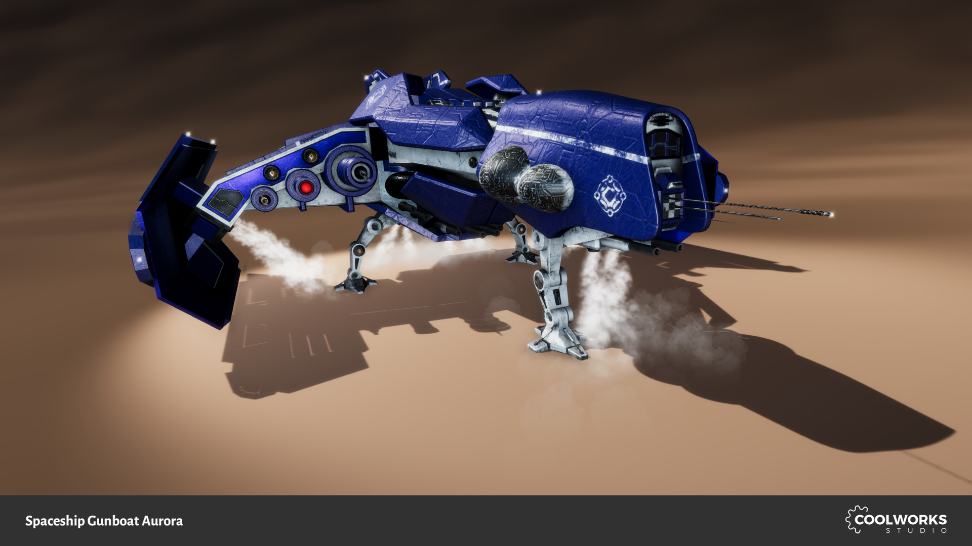 太空飞船炮艇"极光"3d模型