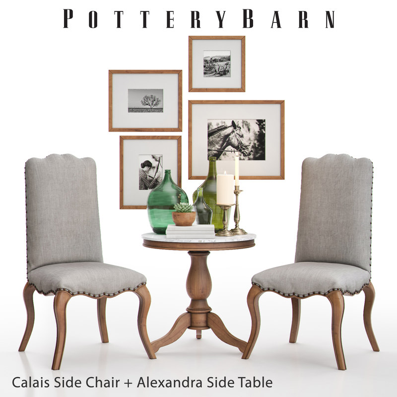 Pottery Barn Calais Side Chair Alexandra Beistelltisch