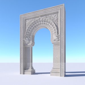 oriental islamic arch model