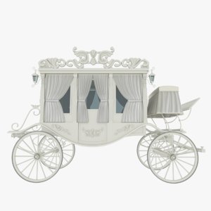 3D wedding carriage