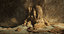 3D cave holes cavern rocks model