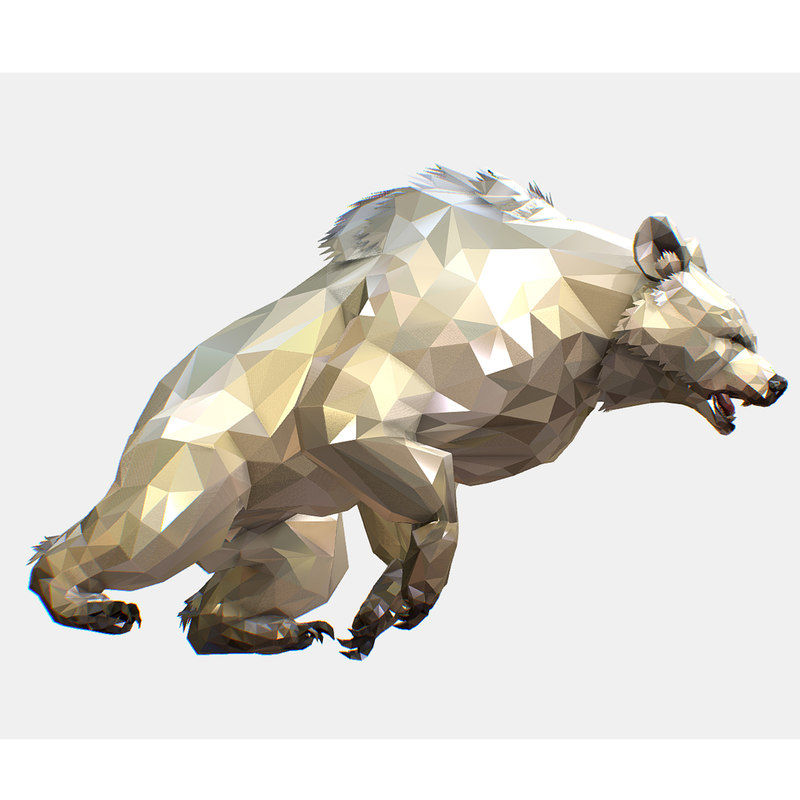 Art white bear animation 3D - TurboSquid 1281793