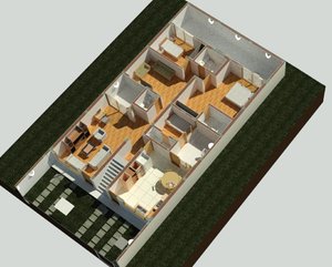 floor houses 3D