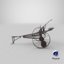 3D old horse drawn plow model