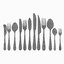 3D common cutlery set 12 model