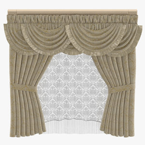3D classical curtains