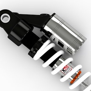 3D motorcycle shock model
