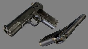 semi-automatic pistol 3D model