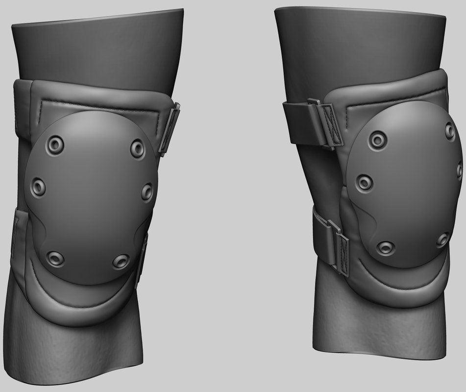 3D blackhawk knee pads model TurboSquid 1282260