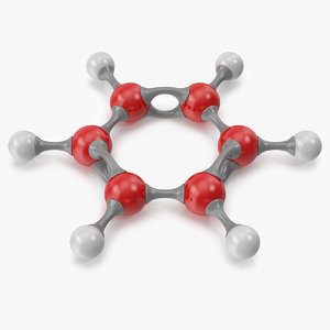 3D model benzene molecular
