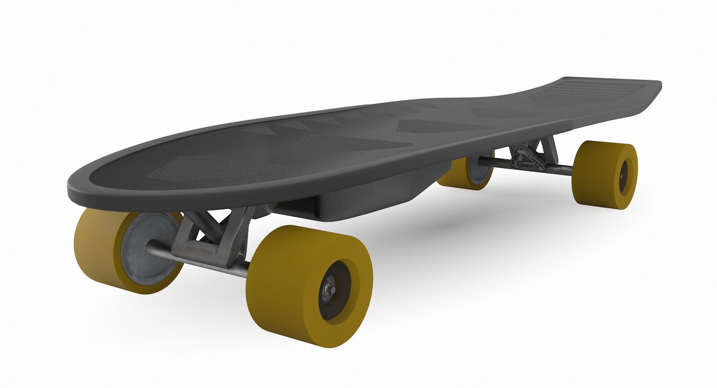 3D electric skateboard model  TurboSquid 1282454