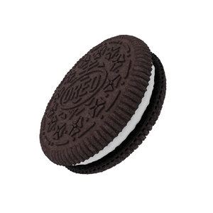 3D realistic oreo cookie food