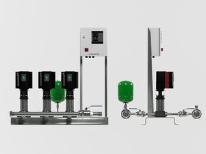 3D grundfos pump station hydro