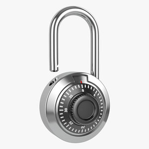 3D lock padlock