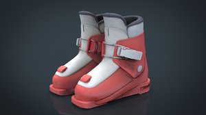 3D kid ski boots