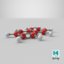 3D model naphthalene molecular