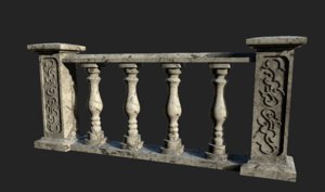3D marble railing
