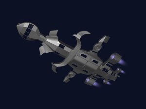 3D spaceship spacecraft