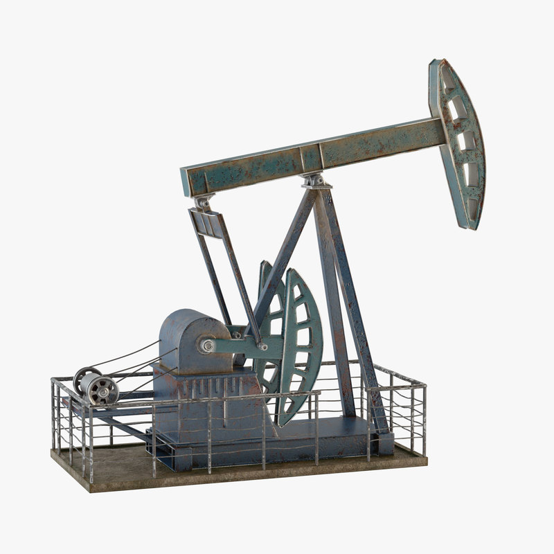 Oil pump jack 3D model TurboSquid 1282688