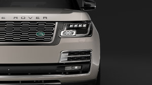 3D model range rover svautobiography limo