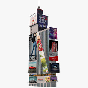 3D model skyscraper building
