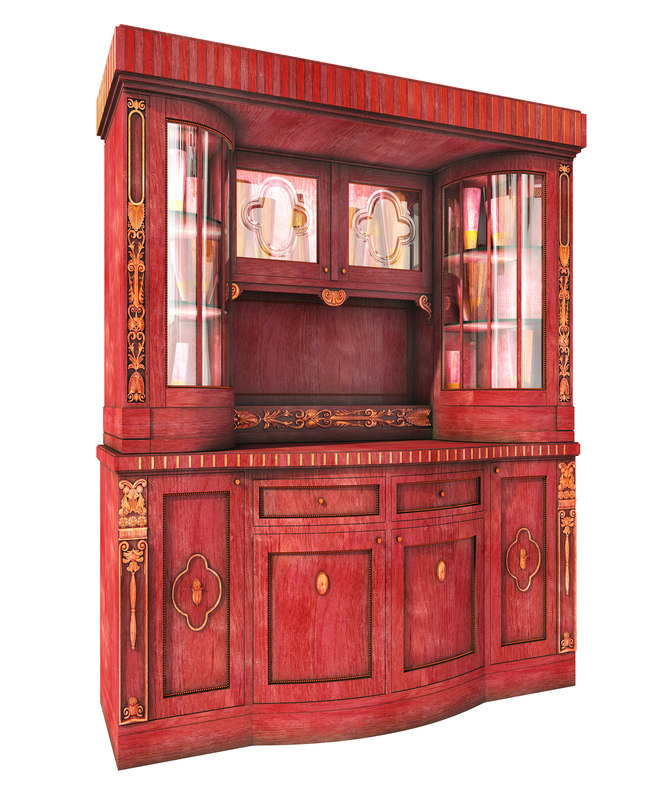 Country cupboard 3D model TurboSquid 1282892