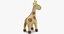 3D model stuffed giraffe