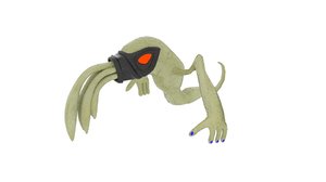 3D character oddworld crawling slig model