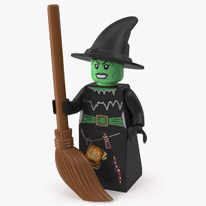 lego witch minifigure 3D model