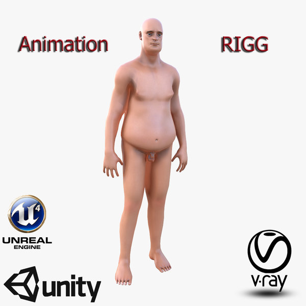 3D fat man model